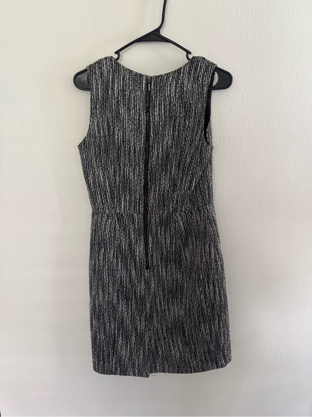 White House Black Market Black White Tweed Dress Jacket Set Size 4 - Picture 5 of 10
